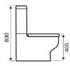 Options 600 CC Pan white Closed back Technical Drawing